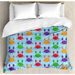 Housse de couette Crabe multicolore 220x220 cm