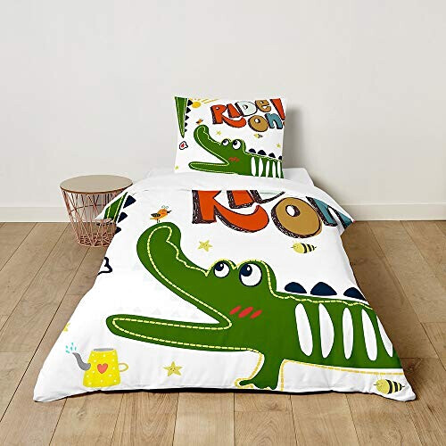 Housse de couette Crocodile heureux 100x135 cm