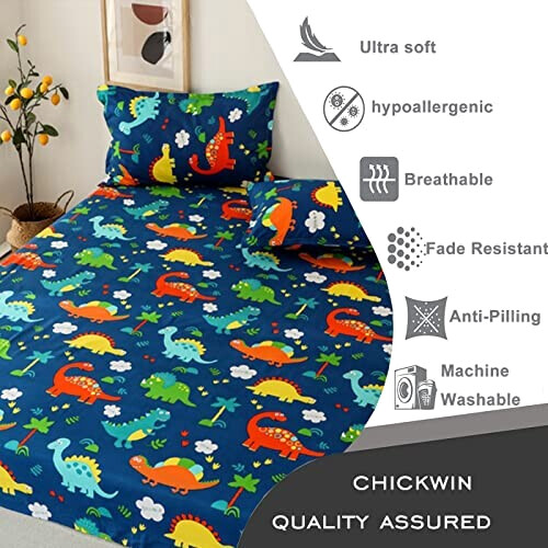 Housse de couette Crocodile dinosaure multicolore variant 2 