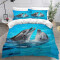 Housse de couette Dauphin couleur 140x200 cm - miniature