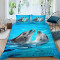 Housse de couette Dauphin couleur 140x200 cm - miniature variant 2