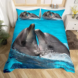 Housse de couette Dauphin multicolore 140x200 cm 200x200 cm 220x240 cm 240x260 cm