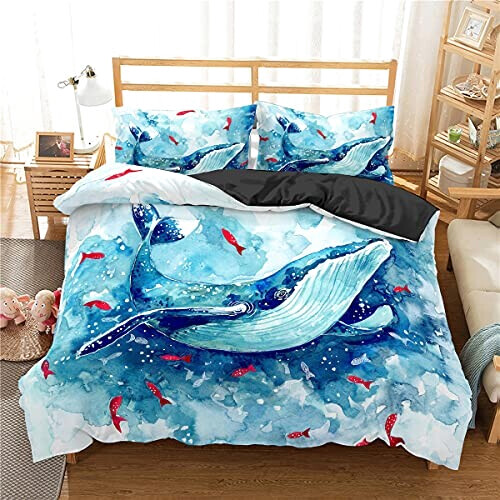 Housse de couette Dauphin whale 220x240 cm