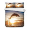 Housse de couette Dauphin 140x210 cm 220x240 cm - miniature