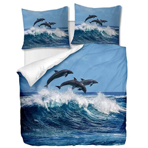 Housse de couette Dauphin multi 220x240 cm