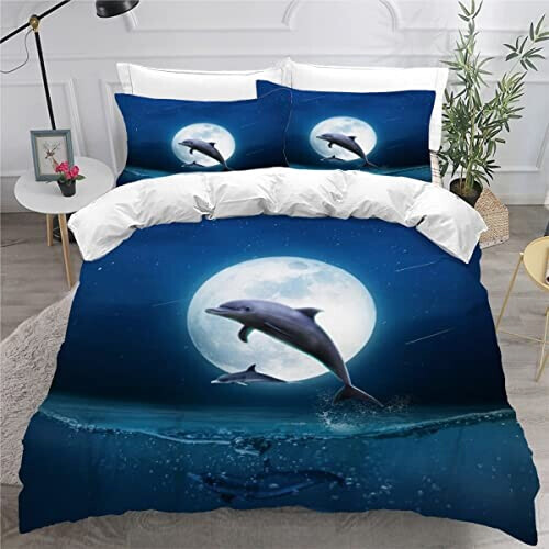 Housse de couette Dauphin couleur 140x200 cm variant 0 