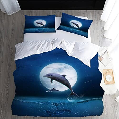 Housse de couette Dauphin couleur 140x200 cm variant 2 