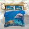 Housse de couette Dauphin s et tortues 220x240 cm - miniature