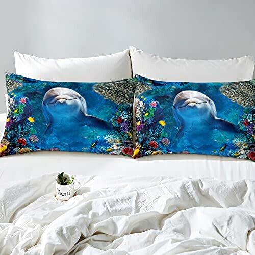 Housse de couette Dauphin multicolore 140x200 cm 200x200 cm 220x240 cm 240x260 cm variant 2 