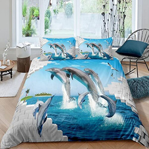 Housse de couette Dauphin 200x200 cm