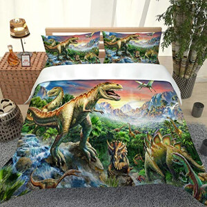 Housse de couette Dinosaure multicolore 220x240 cm