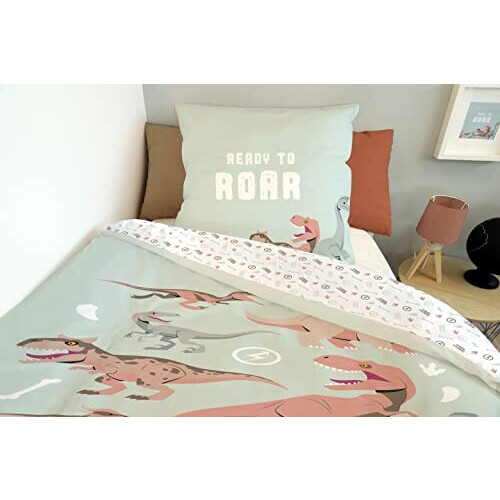 Housse de couette Dinosaure vert 140x200 cm variant 3 