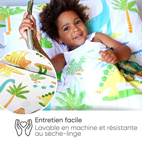 Housse de couette Tyrannosaure - Dinosaure - blanc 120x150 cm variant 1 