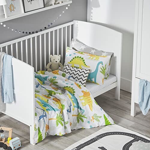 Housse de couette Tyrannosaure - Dinosaure - blanc 120x150 cm variant 5 