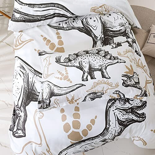Housse de couette Dinosaure empreinte de 140x200 cm variant 1 