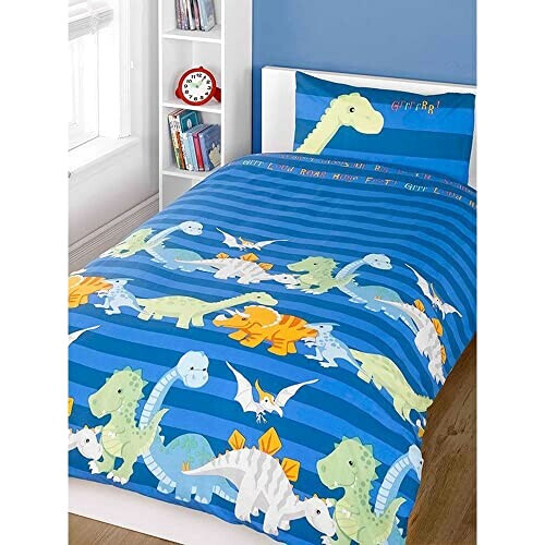 Housse de couette Dinosaure bleu 120x150 cm variant 1 