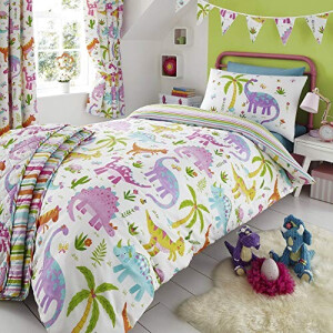 Housse de couette Dinosaure blanc