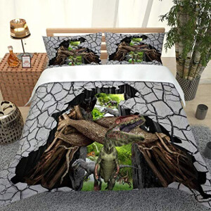 Housse de couette Dinosaure multicolore 220x240 cm