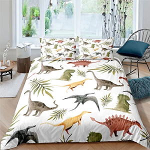 Housse de couette Dinosaure couleur 140x200 cm 200x200 cm 220x240 cm 240x260 cm