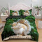 Housse de couette Écureuil vert 220x240 cm - miniature