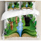 Housse de couette Écureuil multicolore vert 200x200 cm - miniature