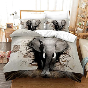 Housse de couette Éléphant mural 220x240 cm