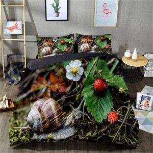 Housse de couette Escargot hui 135x200 cm 200x200 cm 220x240 cm