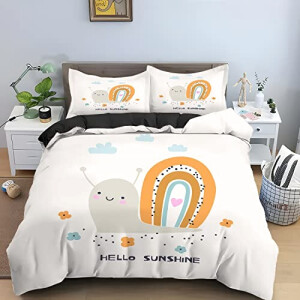 Housse de couette Escargot multicolore 200x200 cm