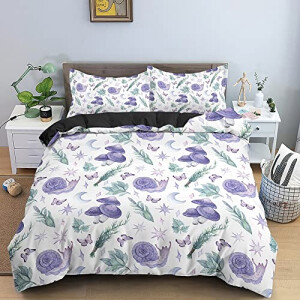 Housse de couette Escargot violet 90x190 cm