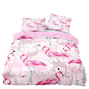 Housse de couette Flamant rose 240x260 cm