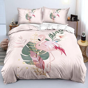 Housse de couette Flamant rose a- 140x200 cm 160x200 cm 200x200 cm 220x240 cm 220x260 cm