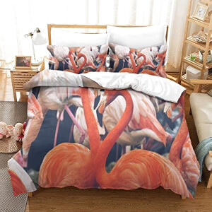 Housse de couette Flamant rose style- 135x200 cm