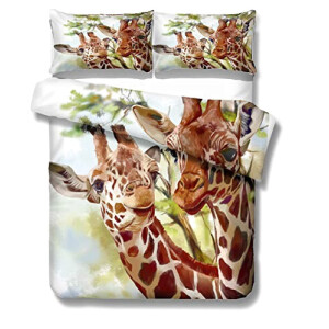 Housse de couette Girafe deux s 140x200 cm 200x200 cm 220x240 cm