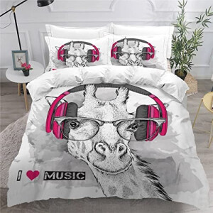 Housse de couette Girafe couleur 140x200 cm 200x200 cm 220x240 cm 240x260 cm