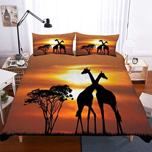 Housse de couette Girafe accompagner 140x200 cm 200x200 cm 220x240 cm 240x260 cm