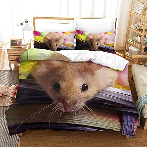 Housse de couette Hamster style- 200x200 cm