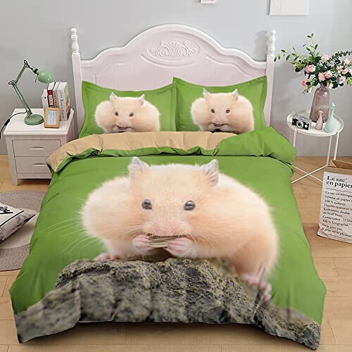 Housse de couette Hamster d cheval 140x200 cm