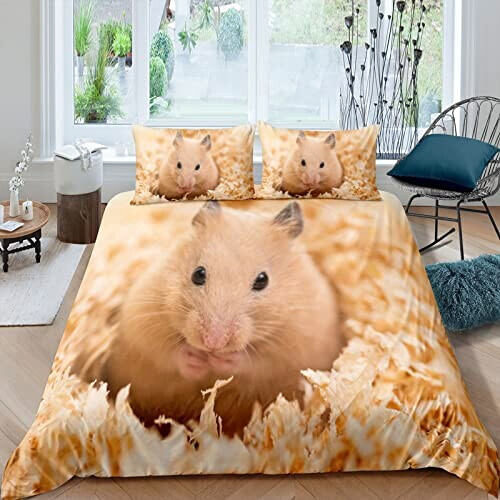 Housse de couette Hamster ty- 135x200 cm