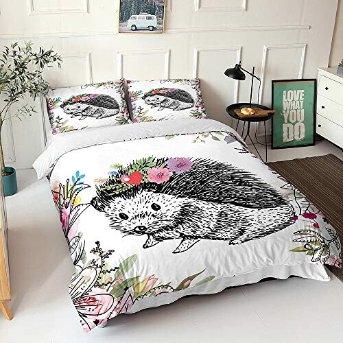 Housse de couette Hérisson simplicité 140x200 cm