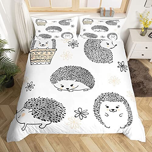 Housse de couette Hérisson multicolore 140x200 cm 200x200 cm 220x240 cm 240x260 cm variant 1 