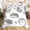 Housse de couette Hérisson multicolore 140x200 cm 200x200 cm 220x240 cm 240x260 cm - miniature variant 2