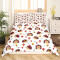 Housse de couette Hérisson multicolore 140x200 cm 200x200 cm 220x240 cm 240x260 cm - miniature
