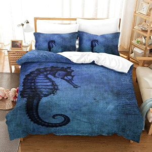 Housse de couette Hippocampe style- 135x200 cm