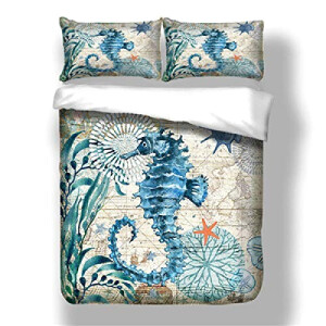 Housse de couette Hippocampe frergr- 220x240 cm