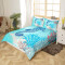Housse de couette Hippocampe multicolore 140x200 cm 200x200 cm 220x240 cm - miniature variant 1