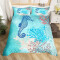 Housse de couette Hippocampe multicolore 140x200 cm 200x200 cm 220x240 cm - miniature variant 2