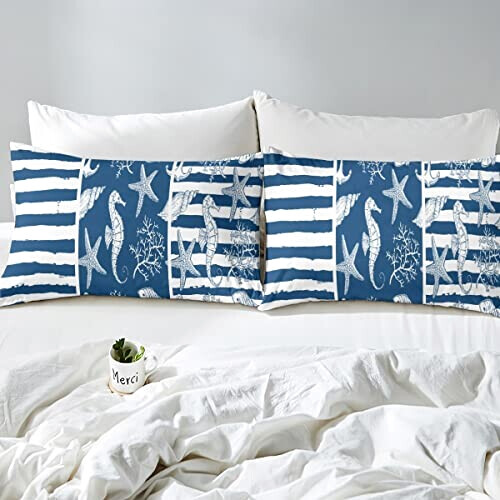 Housse de couette Hippocampe multicolore 140x200 cm 200x200 cm 220x240 cm variant 2 