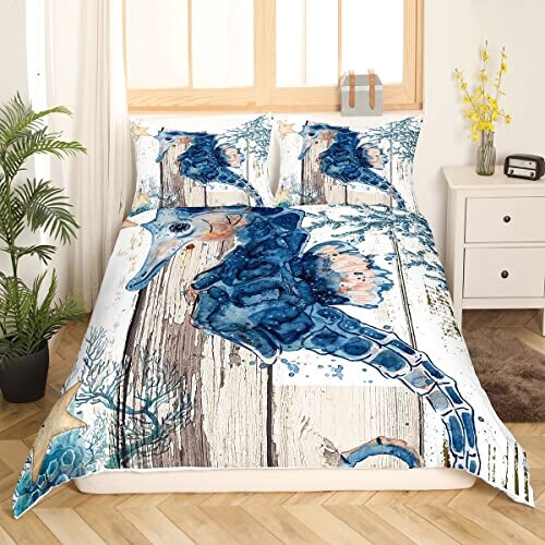 Housse de couette Hippocampe multicolore 140x200 cm 200x200 cm 220x240 cm variant 0 