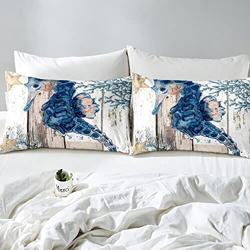 Housse de couette Hippocampe multicolore 140x200 cm 200x200 cm 220x240 cm variant 2 