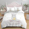 Housse de couette Hippopotame gris 220x240 cm - miniature